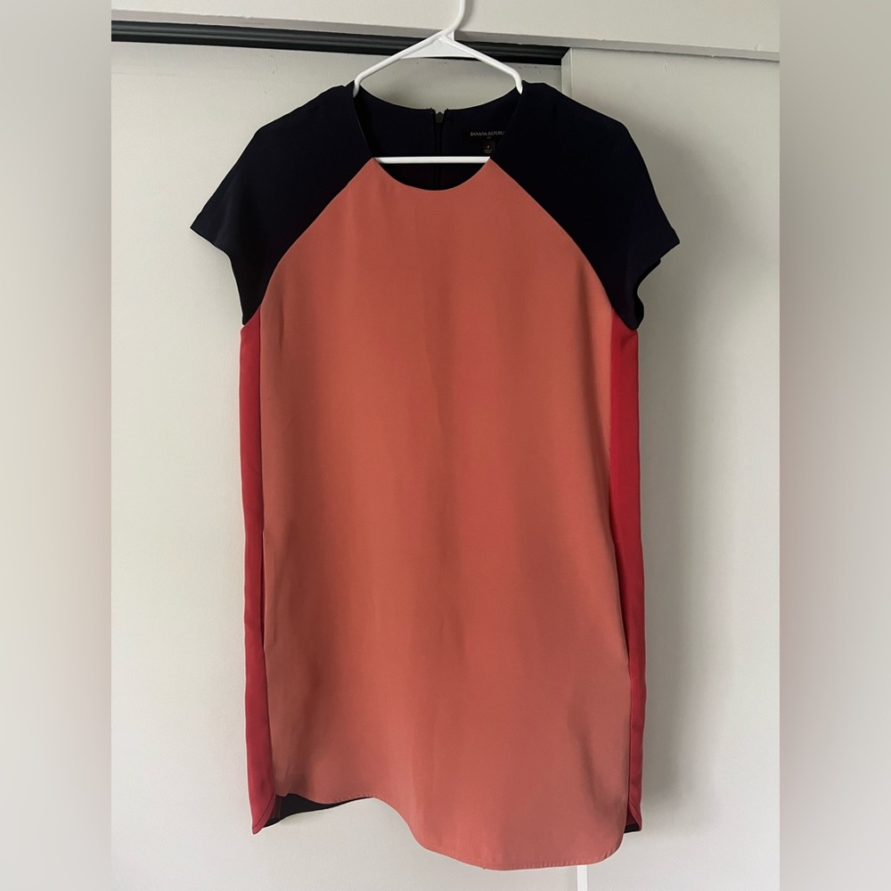 Banana Republic Navy and Pink Dress